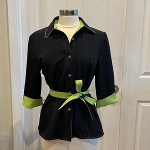 Sag Harbor Black and Green Jacket